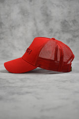 CORE MESH TRUCKERS CAP - RED